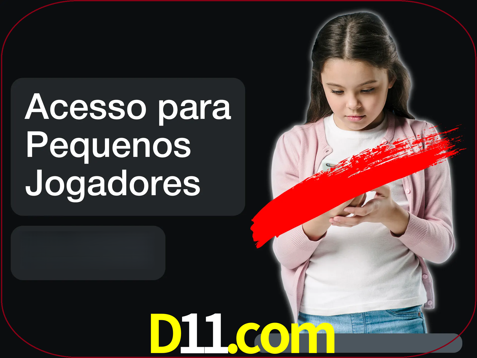 As crianças não podem jogar jogos de cassino.