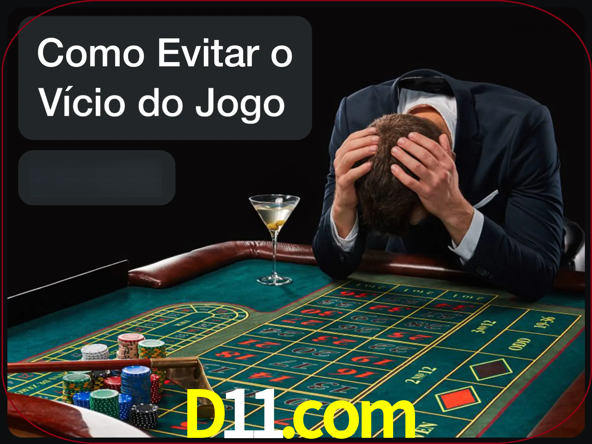 Você é responsável por cada uma de suas apostas.